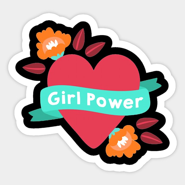 Girl power Sticker by James Bates